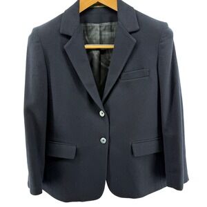 Vtg Hunt‎ Valley women's Blue Blazer maybe camel hair?  Sz 10